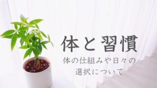 体と習慣